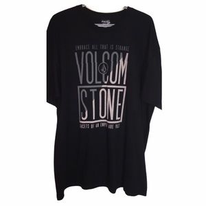 Volcom Black  logo T-SHIRT